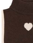 Konges Sløjd кръгъл шал за деца от вълна COLLETTE NECKWARMER кафяв KS103461