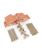 Konges Sløjd Легло за кукли за деца от памук DOLL TRAVEL BED оранжево KS105972