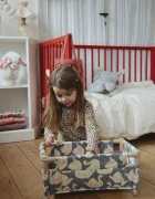 Konges Sløjd Легло за кукли за деца от памук DOLL TRAVEL BED синьо KS105972
