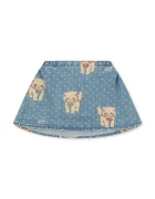 Konges Sløjd пола от памук MAGOT SKIRT GOTS синя с животински принт KS106139