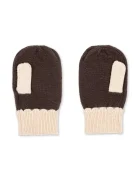 Konges Sløjd ръкавици за деца от вълна COLLETTE MITTENS кафяви KS103460