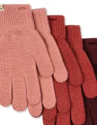 Konges Sløjd ръкавици за деца с вълна 3 PACK FILLA GLOVES розови KS105674