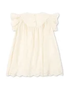 Konges Sløjd разкроена рокля от памук POSEY DRESS бежова KS105525