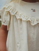 Konges Sløjd разкроена рокля от памук POSEY DRESS бежова KS105525