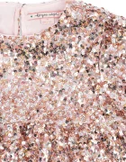 Konges Sløjd рокля babydoll LILA SEQUINS DRESS розова с пайети KS107391