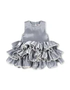 Konges Sløjd рокля FIA FRILL DRESS GRS синя с изчистена шарка KS106017