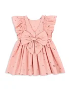 Konges Sløjd рокля от памук EVIA FRILL DRESS GOTS розова KS105660