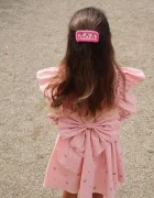 Konges Sløjd рокля от памук EVIA FRILL DRESS GOTS розова KS105660