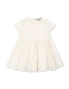 Konges Sløjd рокля от памук PACEY DRESS GOTS бежова на цветя KS105510