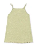 Konges Sløjd рокля с памук ROLI STRAP DRESS OCS зелена KS105532