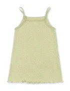 Konges Sløjd рокля с памук ROLI STRAP DRESS OCS зелена KS105532