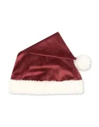 Konges Sløjd шапка с помпон за деца от кадифе CHRISTMAS HAT GRS бордо KS108138