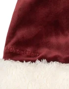 Konges Sløjd шапка с помпон за деца от кадифе CHRISTMAS HAT GRS бордо KS108138