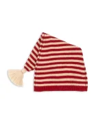 Konges Sløjd шапка с помпон за деца от вълнена материя CHRISTMAS KNIT HAT червена KS106415