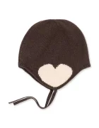Konges Sløjd шапка за деца от вълна COLLETTE HELMET кафява KS102014