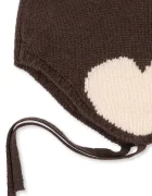 Konges Sløjd шапка за деца от вълна COLLETTE HELMET кафява KS102014