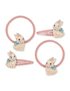 Konges Sløjd щипка и ластик за коса за деца BUNNY HAIR ACCESSORIES KS106402