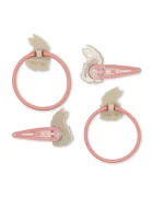 Konges Sløjd щипка и ластик за коса за деца BUNNY HAIR ACCESSORIES KS106402