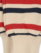 Konges Sløjd спортен панталон за деца от памук LOU STRIPE SWEAT PANTS GOTS бежов със стандартна талия KS106117