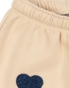 Konges Sløjd спортен панталон за деца с памук LOU TERRY SWEAT PANTS OCS бежов със стандартна талия KS106110