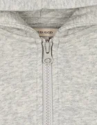 Konges Sløjd суичър с цип и качулка за деца с памук LOU SWEAT ZIP HOOD GOTS сив KS106108