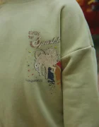Konges Sløjd суичър за деца от памук LOU SWEAT SHIRT GOTS зелен KS106107