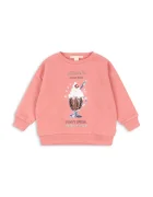 Konges Sløjd суичър за деца с памук LOU SEQUIN SWEAT SHIRT GOTS розов KS106104