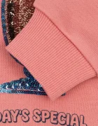 Konges Sløjd суичър за деца с памук LOU SEQUIN SWEAT SHIRT GOTS розов KS106104
