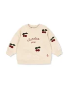 Konges Sløjd суичър за деца с памук LOU SWEAT SHIRT OCS бежов KS107618