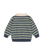 Konges Sløjd тениска с яка за деца от памук SPOTTY LS POLO GOTS тъмносиня KS107632