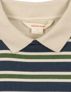 Konges Sløjd тениска с яка за деца от памук SPOTTY LS POLO GOTS тъмносиня KS107632