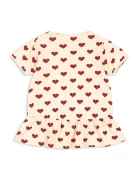 Konges Sløjd тениска за деца с памук BASIC FRILL TEE GOTS бежова KS105657