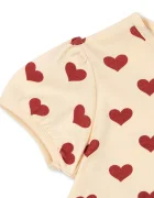 Konges Sløjd тениска за деца с памук BASIC FRILL TEE GOTS бежова KS105657