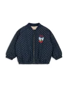 Konges Sløjd яке бомбър за деца JUNO PRINTED DOT BOMBER JACKET тъмносиньо KS106052