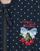 Konges Sløjd яке бомбър за деца JUNO PRINTED DOT BOMBER JACKET тъмносиньо KS106052
