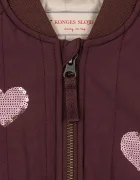 Konges Sløjd яке бомбър за деца JUNO SEQUIN BOMBER JACKET кафяво KS105733