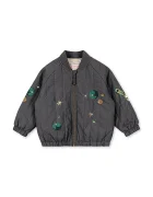 Konges Sløjd яке бомбър за деца JUNO SEQUIN BOMBER JACKET сиво KS105733