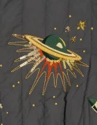 Konges Sløjd яке бомбър за деца JUNO SEQUIN BOMBER JACKET сиво KS105733