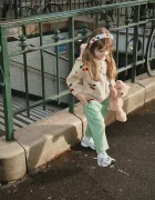 Konges Sløjd яке за деца JODY TEDDY HOODIE GRS бежово KS106048