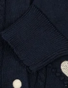 Konges Sløjd жилетка за деца от памук SOLEIL CARDIGAN GOTS тъмносиня KS106241