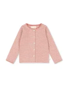 Konges Sløjd жилетка за деца с памук ROLI STRIPE CARDIGAN OCS розова KS107377
