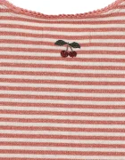 Konges Sløjd жилетка за деца с памук ROLI STRIPE CARDIGAN OCS розова KS107377