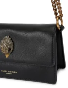 Kurt Geiger London чанта дамска от кожа SLOANE черна 5832200109