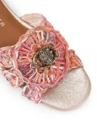 Kurt Geiger London чехли дамски Chelsea Woven Flat Sdl оранжеви 5600557999