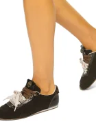 Kurt Geiger London Islington Sneaker маратонки дамски от велур черни 4396039029