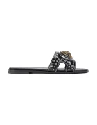 Kurt Geiger London Кожени чехли Eagle Stud Cut Out Flat
