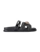 Kurt Geiger London Кожени чехли Eagle Stud Cut Out Sdl