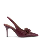 Kurt Geiger London Кожени обувки с тънък ток Crystal Chain Slingback