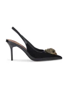 Kurt Geiger London Кожени обувки с тънък ток Large Eagle Sling в черно 5386400309