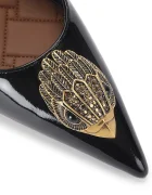 Kurt Geiger London Кожени обувки с тънък ток Large Eagle Sling в черно 5386400309